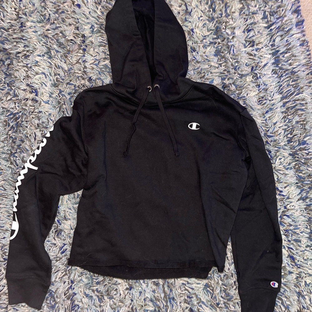 champion cropped hoodie